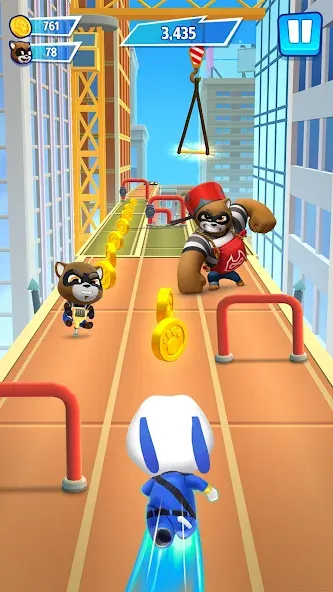 Talking Tom Hero Dash [МОД Много монет] Screenshot 2