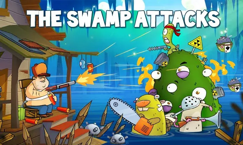 Swamp Attack (Свомп Аттак) [МОД Бесконечные монеты] Screenshot 1