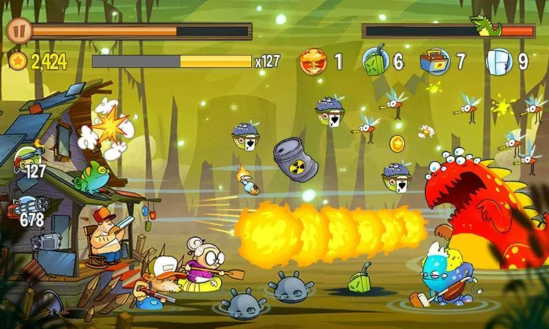 Swamp Attack (Свомп Аттак) [МОД Бесконечные монеты] Screenshot 5