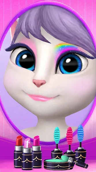 My Talking Angela [МОД Бесконечные монеты] Screenshot 2