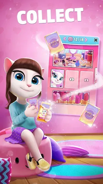 My Talking Angela [МОД Бесконечные монеты] Screenshot 5