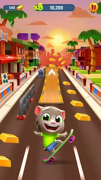 Talking Tom Gold Run [МОД Unlimited Money] Screenshot 1