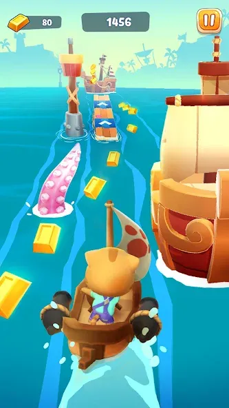 Talking Tom Time Rush [МОД Все открыто] Screenshot 4