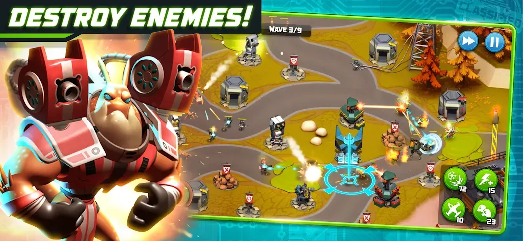 Alien Creeps - Tower Defense (Эйлиен Крипс ТД) [МОД Unlocked] Screenshot 2