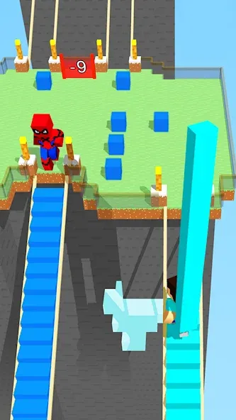 Craft Bridge Race (Крафт Бридж Рейс) [МОД Много монет] Screenshot 1