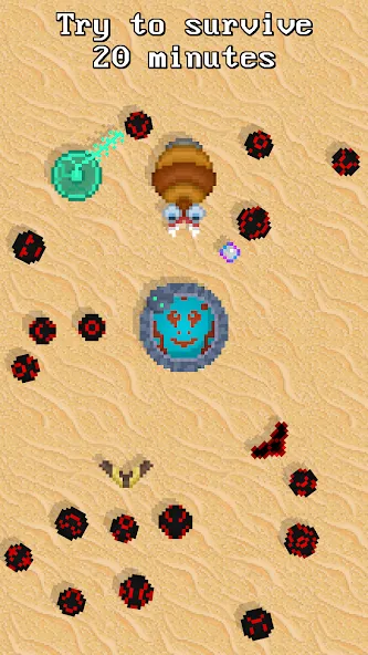 Magic Ball — 2D Survivor io [МОД Бесконечные деньги] Screenshot 1