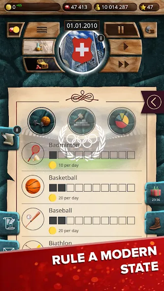 MA 1 – President Simulator [МОД Бесконечные деньги] Screenshot 4