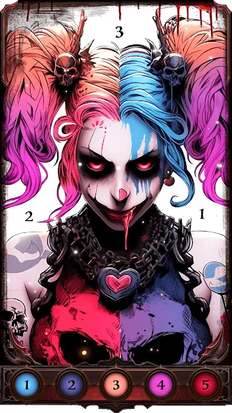 Dark, Horror Color by Number [МОД Unlocked] Screenshot 4