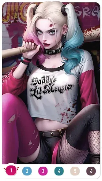 Clown Color, Paint by number [МОД Много монет] Screenshot 1