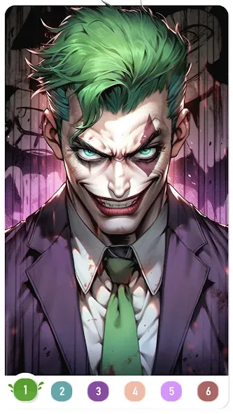 Clown Color, Paint by number [МОД Много монет] Screenshot 3