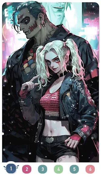 Clown Color, Paint by number [МОД Много монет] Screenshot 4