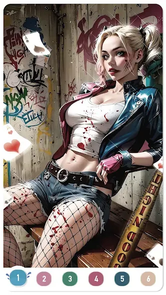 Clown Color, Paint by number [МОД Много монет] Screenshot 5