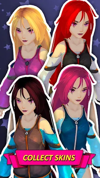 Power Girl 3D (Пауэр Герл 3Д) [МОД Много монет] Screenshot 2