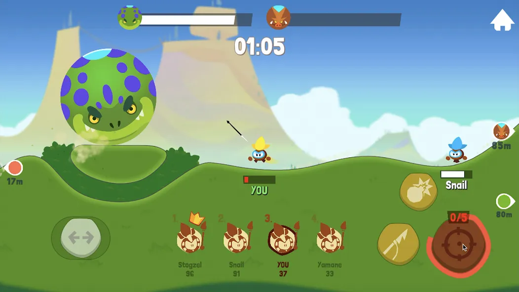 Tiny Hunters - Monsters Attack (Тини Хантерс) [МОД Много монет] Screenshot 5