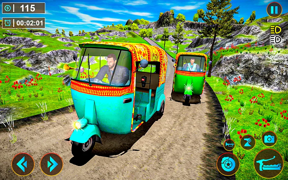 Tuk Tuk Offroad Auto Rickshaw (Тук Тук оффроуд автомобильный рикша) [МОД Бесконечные деньги] Screenshot 1
