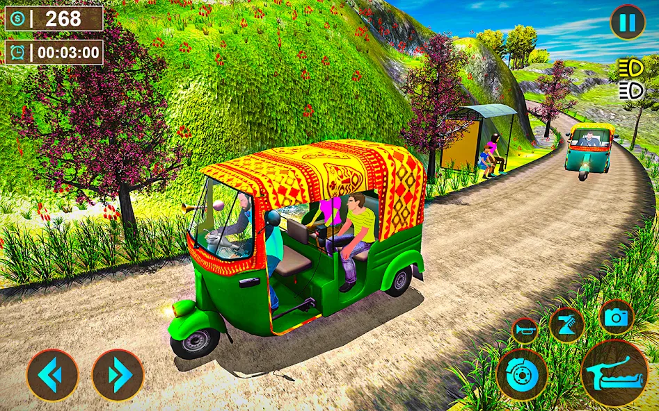 Tuk Tuk Offroad Auto Rickshaw (Тук Тук оффроуд автомобильный рикша) [МОД Бесконечные деньги] Screenshot 2