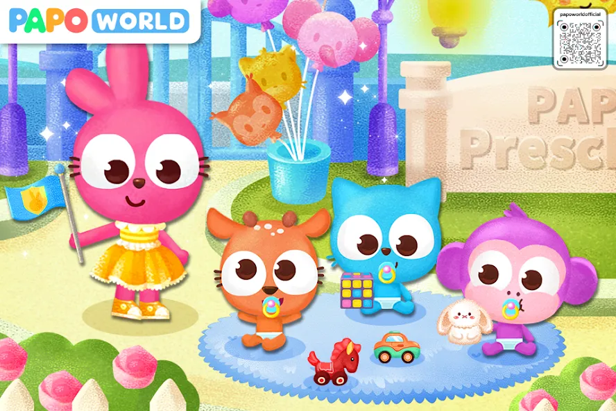 Papo Town Preschool [МОД Много денег] Screenshot 5