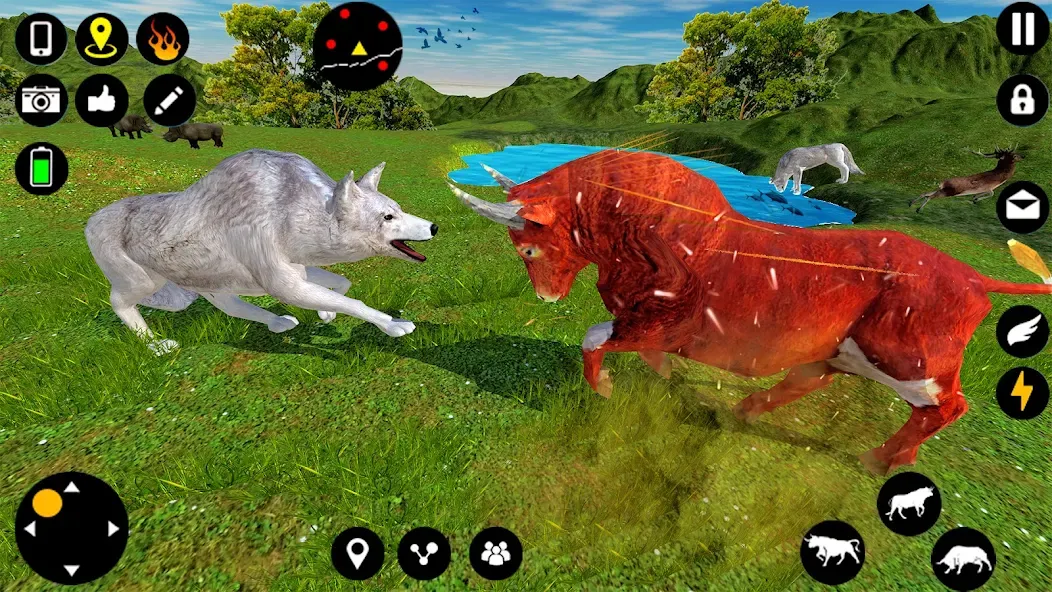 Angry Bull Attack Fight Games (Ангри Булл Атак Файт Геймс) [МОД Много монет] Screenshot 3