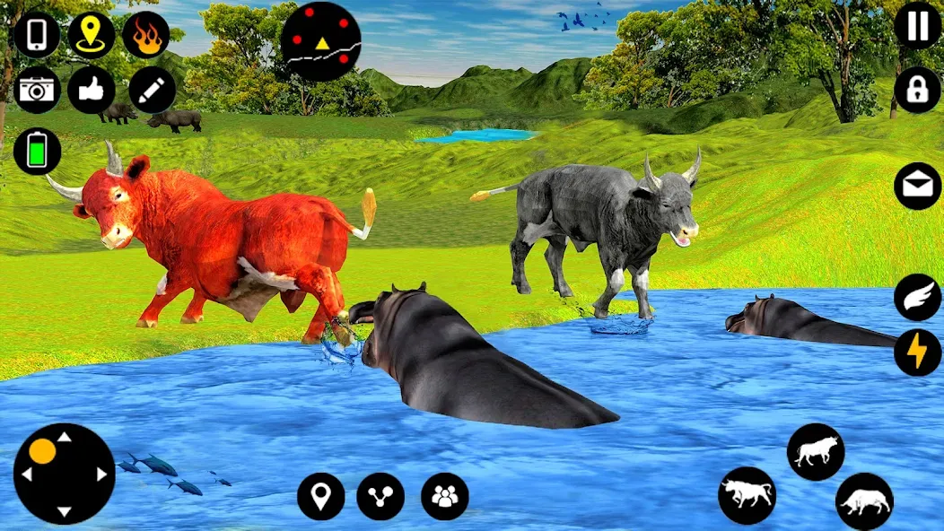 Angry Bull Attack Fight Games (Ангри Булл Атак Файт Геймс) [МОД Много монет] Screenshot 4