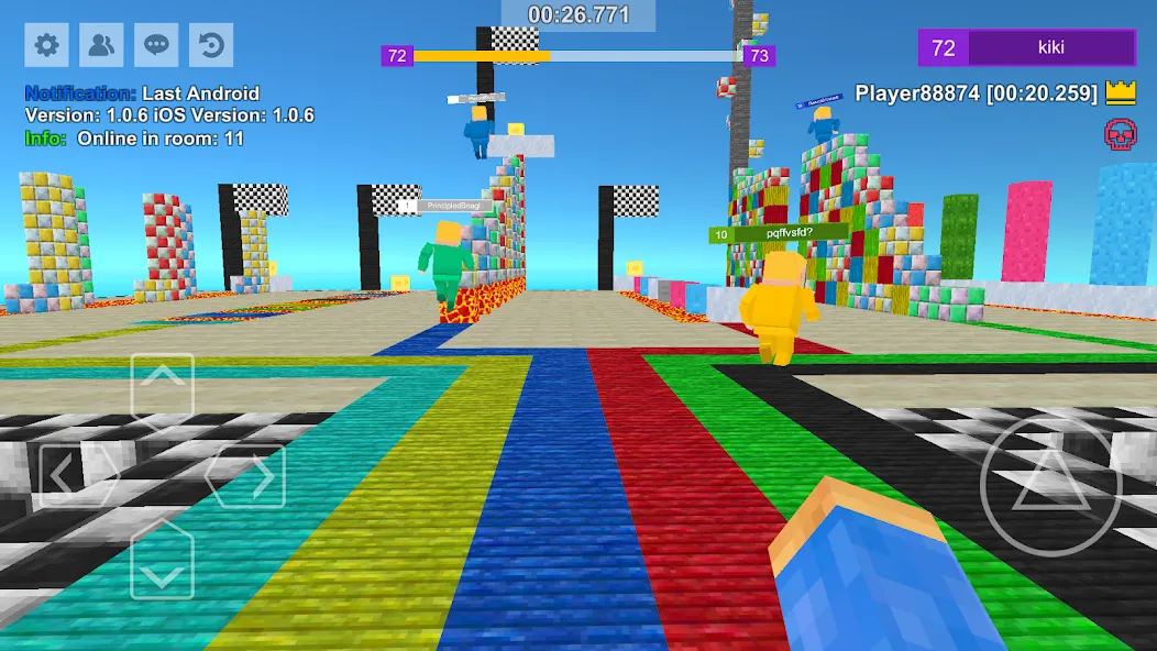 Parkour Craft: Online PvP Game (Паркур Крафт) [МОД Бесконечные монеты] Screenshot 5