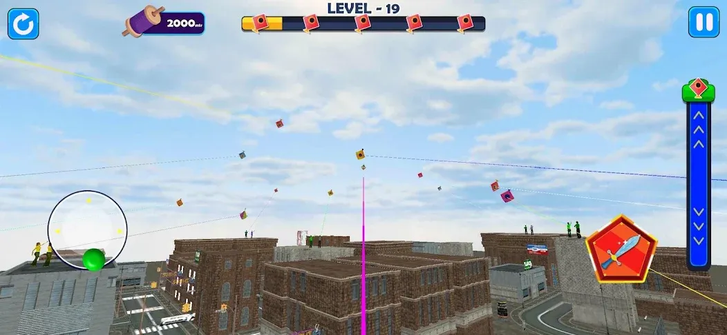 Indian Kite Flying 3D (Индийский воздушный змей 3Д) [МОД Много монет] Screenshot 3