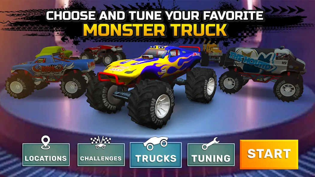 Monster truck: Extreme racing [МОД Много денег] Screenshot 5