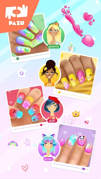 Girls Nail Salon - Kids Games [МОД Unlocked] Screenshot 5