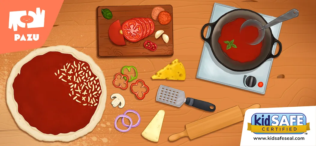 Pizza maker cooking games [МОД Меню] Screenshot 1