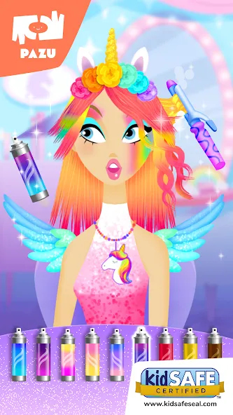 Girls Hair Salon Unicorn [МОД Unlocked] Screenshot 1