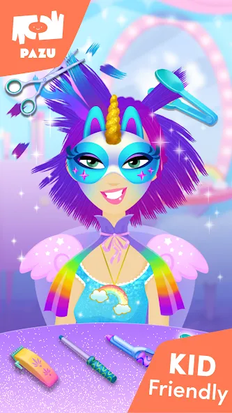 Girls Hair Salon Unicorn [МОД Unlocked] Screenshot 3