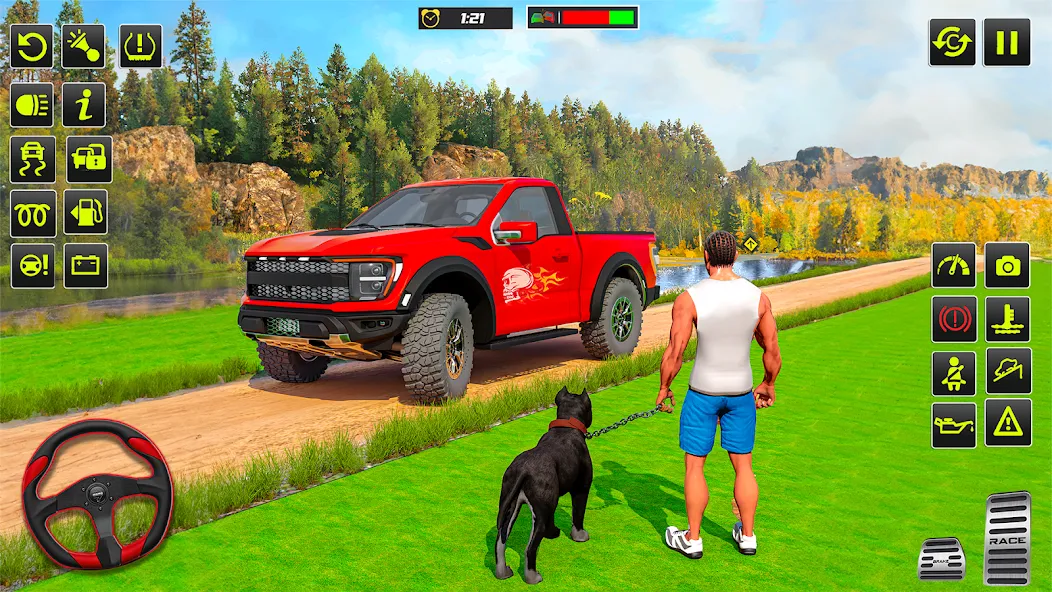 Offroad 4x4 Jeep Driving Game [МОД Unlocked] Screenshot 1