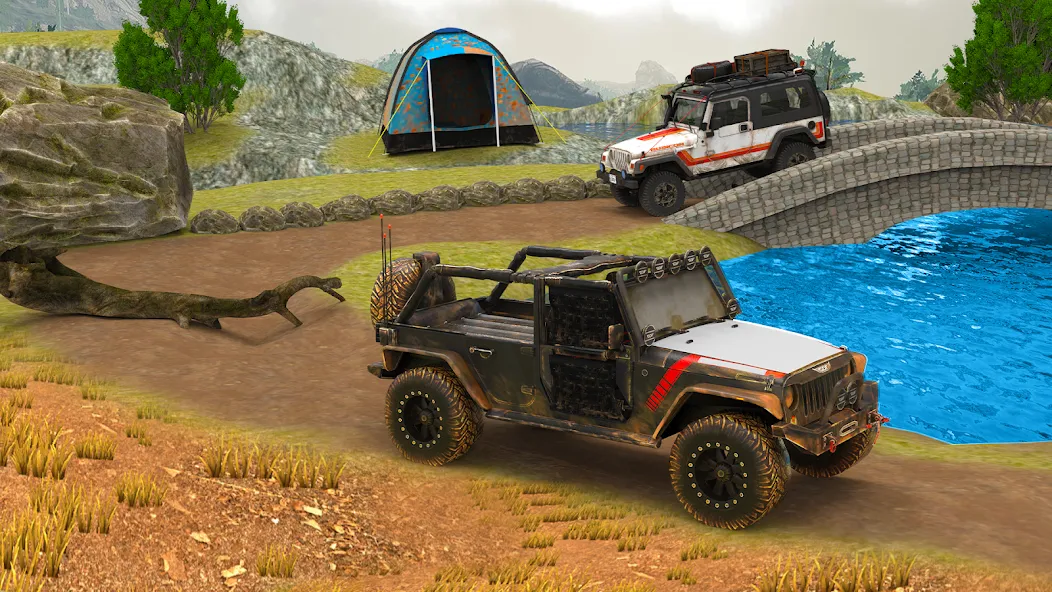 Offroad 4x4 Jeep Driving Game [МОД Unlocked] Screenshot 3