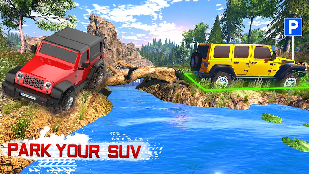 Offroad 4x4 Jeep Driving Game [МОД Unlocked] Screenshot 4