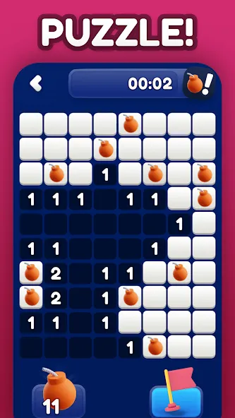 Minesweeper Bomb Mines Game (Майнсвипер разблокирует уровни Марка) [МОД Меню] Screenshot 2