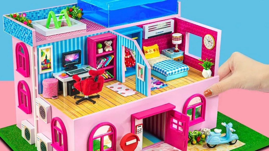 Girl Doll House Design Games (Дизайнерские игры для девочек Домик для кукол) [МОД Бесконечные деньги] Screenshot 3
