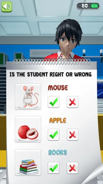 Anime School Teacher Simulator [МОД Много денег] Screenshot 2