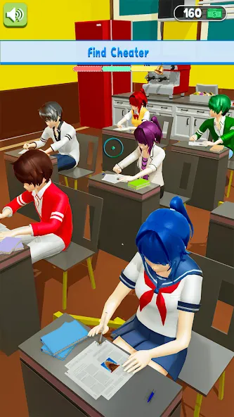 Anime School Teacher Simulator [МОД Много денег] Screenshot 4