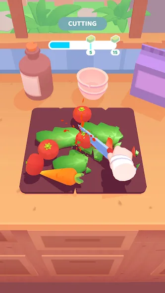 The Cook - 3D Cooking Game (Зе Кук) [МОД Много монет] Screenshot 1