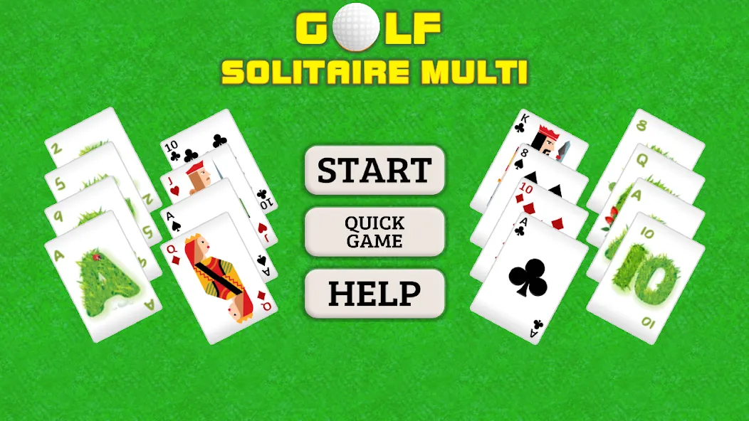 Golf Solitaire Multi CardsGame (Гольф Солитер Мульти КардсГейм) [МОД Mega Pack] Screenshot 1