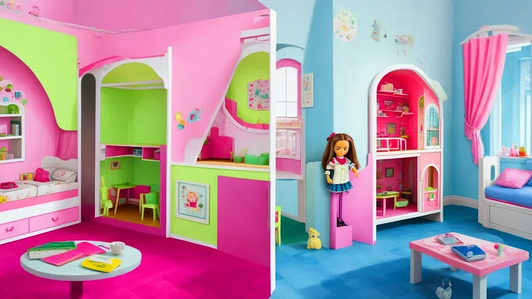 Doll House Design: Girl Games (Долл Хаус Дизайн) [МОД Unlocked] Screenshot 1