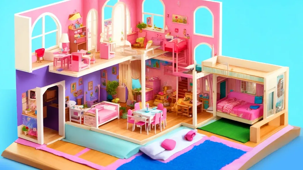 Doll House Design: Girl Games (Долл Хаус Дизайн) [МОД Unlocked] Screenshot 3