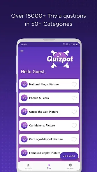 QuizPot: Group GK Quiz Trivia (КвизПот) [МОД Много монет] Screenshot 2