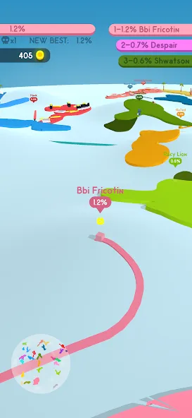 Paper.io 4 [МОД Много денег] Screenshot 5