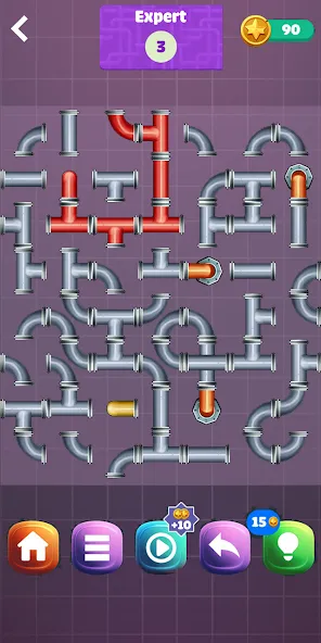 Pipe Puzzle Connect (Пайп Пазл Коннект) [МОД Unlocked] Screenshot 1