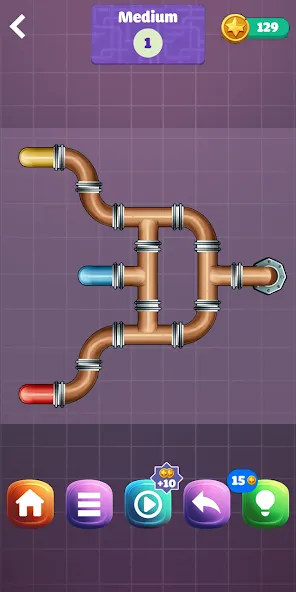 Pipe Puzzle Connect (Пайп Пазл Коннект) [МОД Unlocked] Screenshot 2
