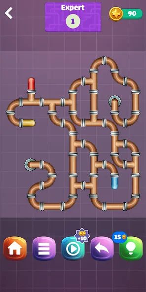 Pipe Puzzle Connect (Пайп Пазл Коннект) [МОД Unlocked] Screenshot 4