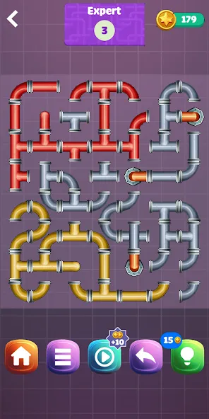 Pipe Puzzle Connect (Пайп Пазл Коннект) [МОД Unlocked] Screenshot 5