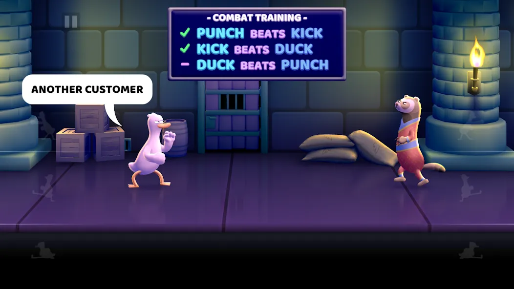 Punch Kick Duck (Панч Кик Дак) [МОД Бесконечные монеты] Screenshot 1