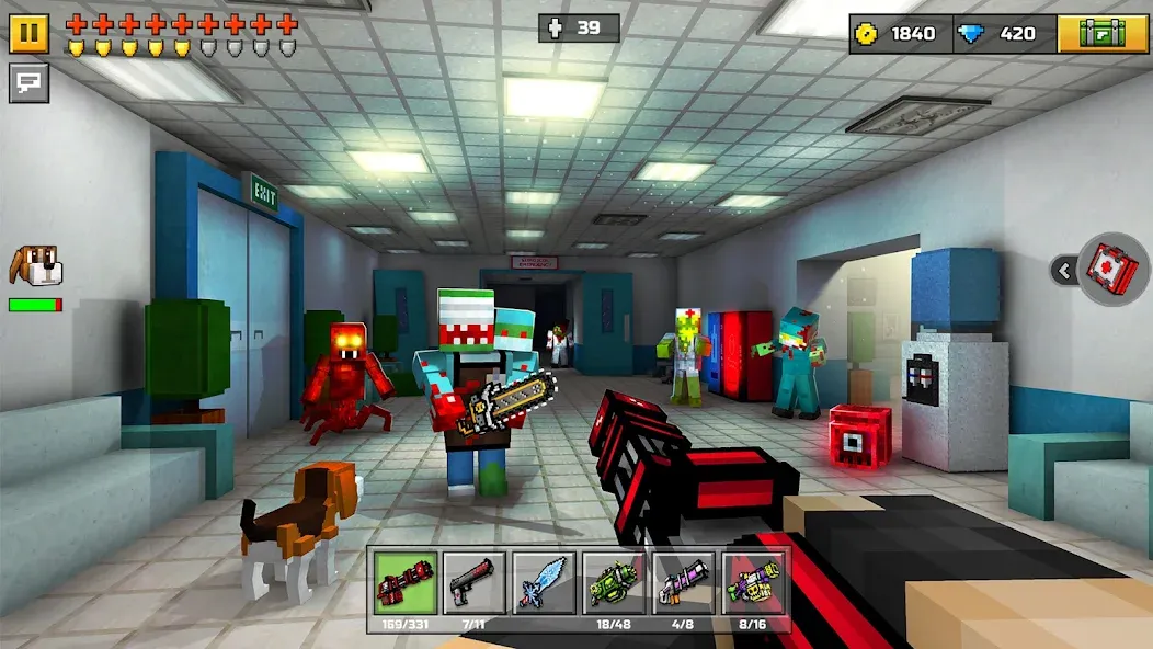 Pixel Gun 3D - FPS Shooter (Пиксельный пистолет 3Д) [МОД Menu] Screenshot 4