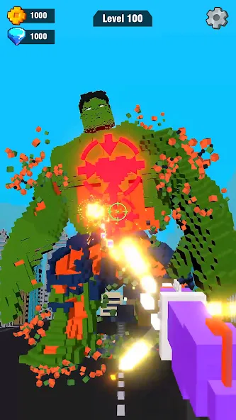 Pixel Shooting: Craft Demolish (Пиксельное стрелялка) [МОД Unlocked] Screenshot 1